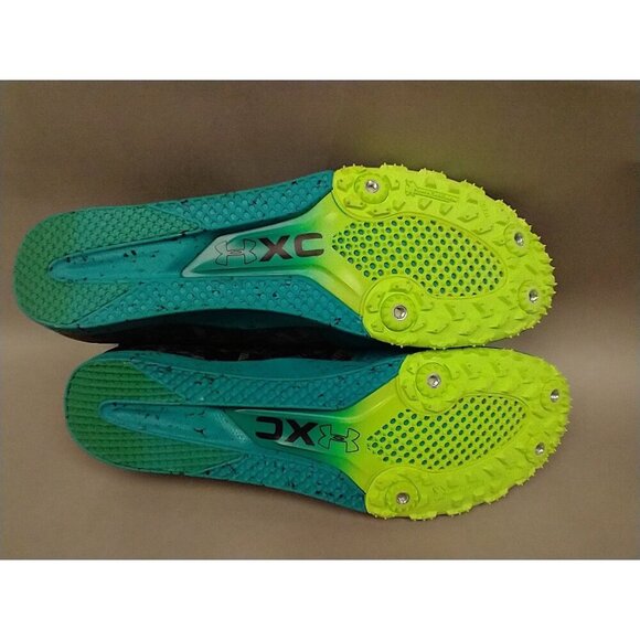 Under Armour Bandit XC Spikes Track Shoes Blue Black Mens 11.5 Sneakers Racing - Picture 7 of 16